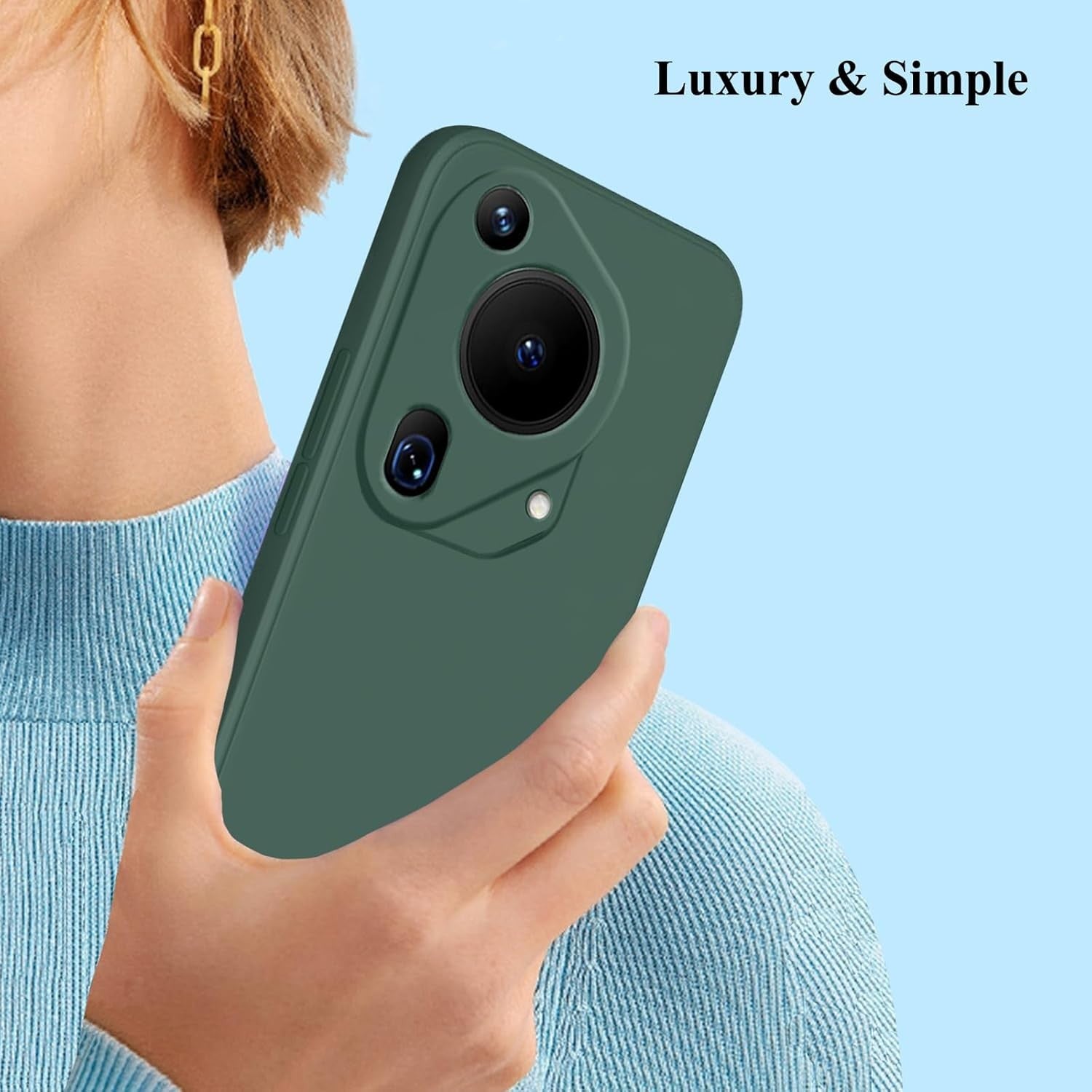 Husa de Protectie, Flippy, pentru Huawei Pura 70 Pro, Liquid Silicone, cu Microfibra pe Interior, Protectie Antisoc,