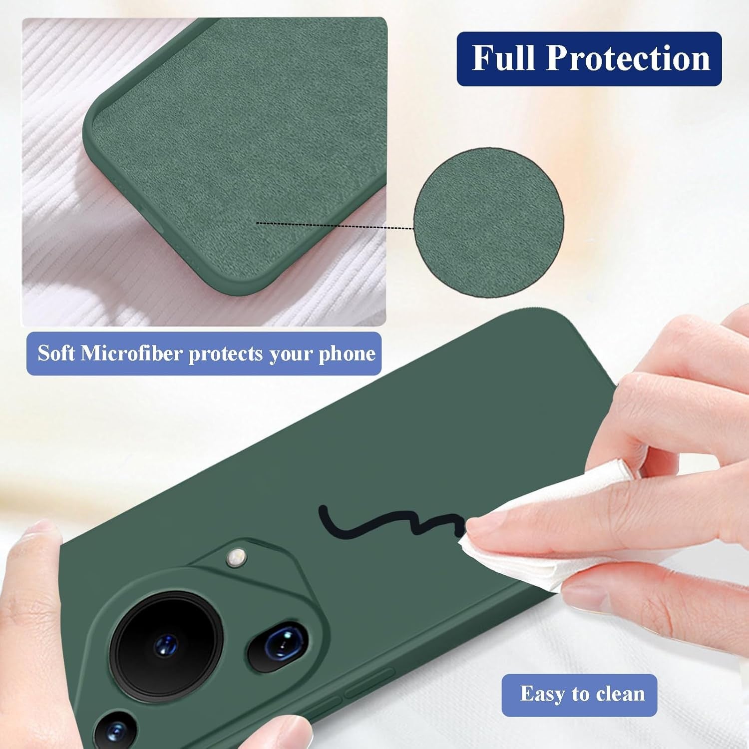 Husa de Protectie, Flippy, pentru Huawei Pura 70 Pro, Liquid Silicone, cu Microfibra pe Interior, Protectie Antisoc,