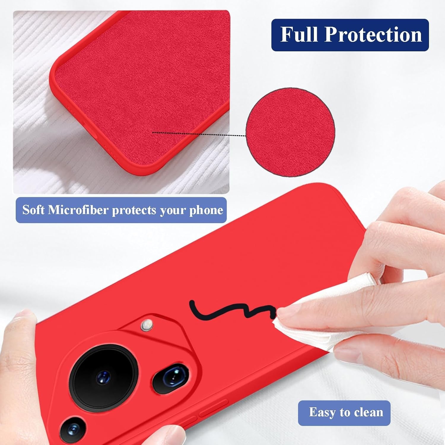 Husa de Protectie, Flippy, pentru Huawei Pura 70 Pro, Liquid Silicone, cu Microfibra pe Interior, Protectie Antisoc,