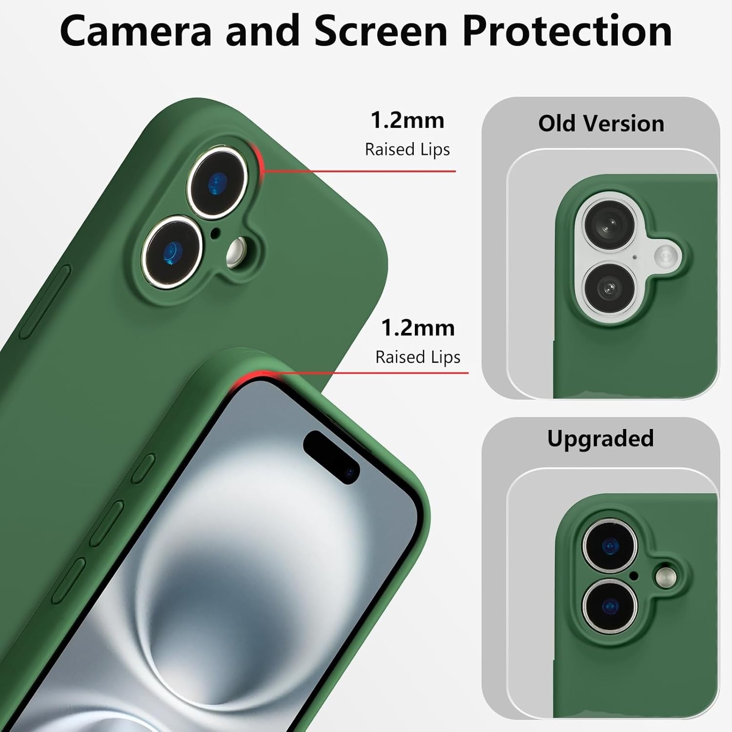 Husa de Protectie, Flippy, pentru iPhone 16 Plus, Liquid Silicone, cu Microfibra pe Interior, Protectie Antisoc,