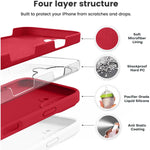 Husa de Protectie, Flippy, pentru iPhone 16 Plus, Liquid Silicone, cu Microfibra pe Interior, Protectie Antisoc,