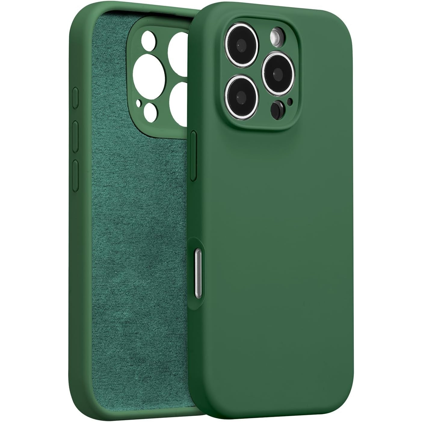Husa de Protectie, Flippy, pentru iPhone 16 Pro, Liquid Silicone, cu Microfibra pe Interior, Protectie Antisoc,