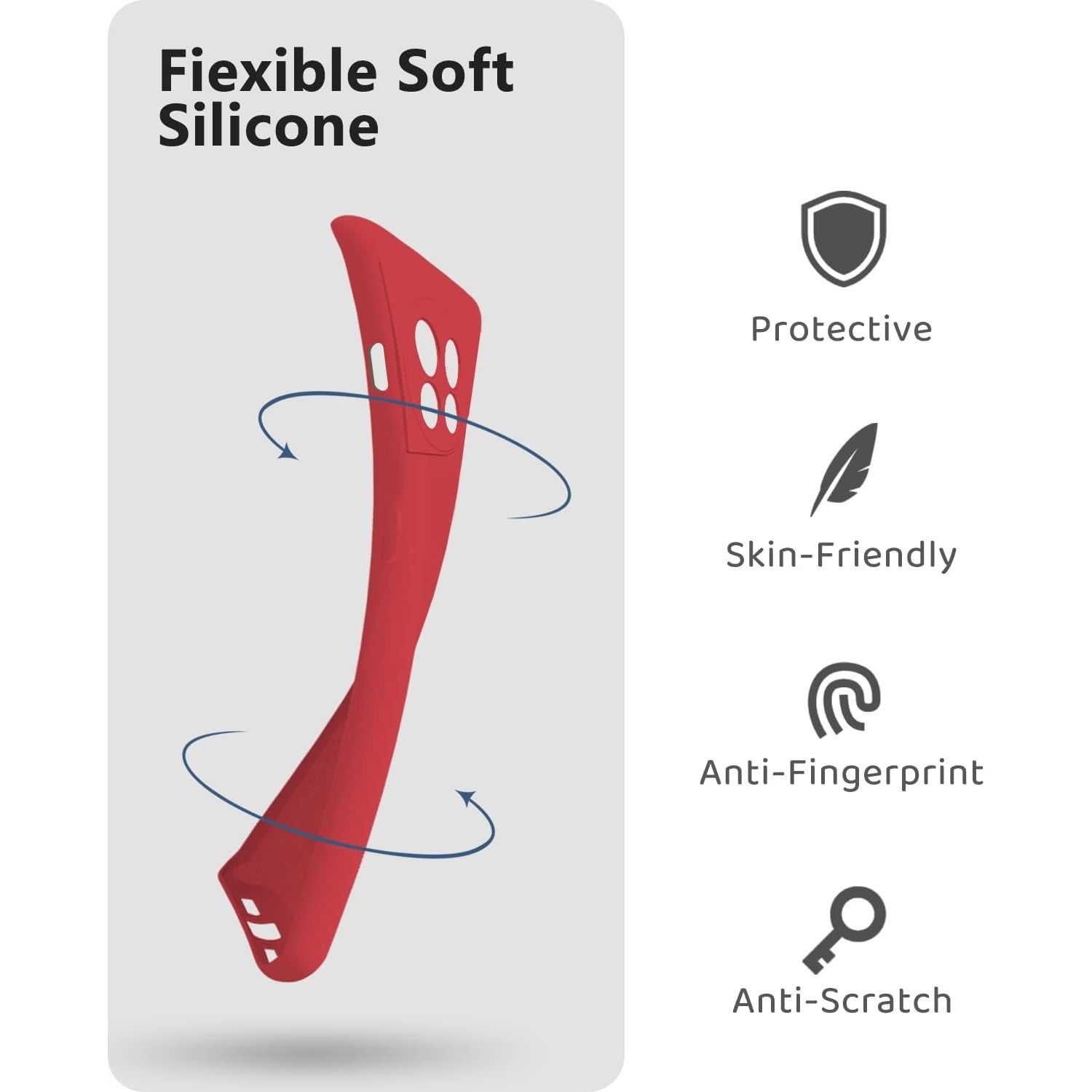 Husa de Protectie, Flippy, pentru OnePlus 11 5G, Liquid Silicone, cu Microfibra pe Interior, Protectie Antisoc,
