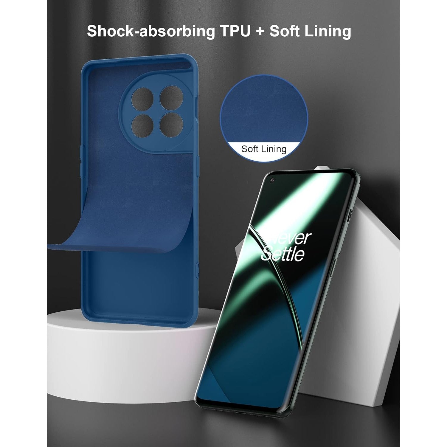 Husa de Protectie, Flippy, pentru OnePlus 11 5G, Liquid Silicone, cu Microfibra pe Interior, Protectie Antisoc,