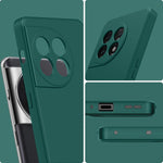 Husa de Protectie, Flippy, pentru OnePlus 11 5G, Liquid Silicone, cu Microfibra pe Interior, Protectie Antisoc,
