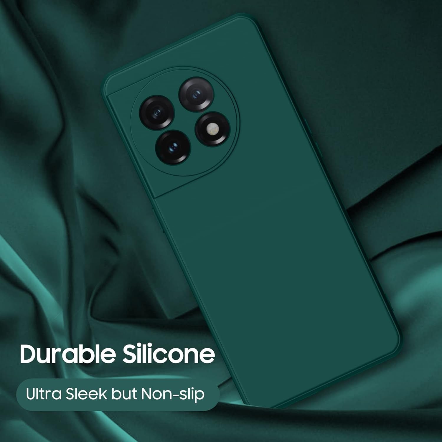 Husa de Protectie, Flippy, pentru OnePlus 11 5G, Liquid Silicone, cu Microfibra pe Interior, Protectie Antisoc,