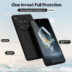 Husa de Protectie, Flippy, pentru OnePlus 12 5G, Liquid Silicone, cu Microfibra pe Interior, Protectie Antisoc,