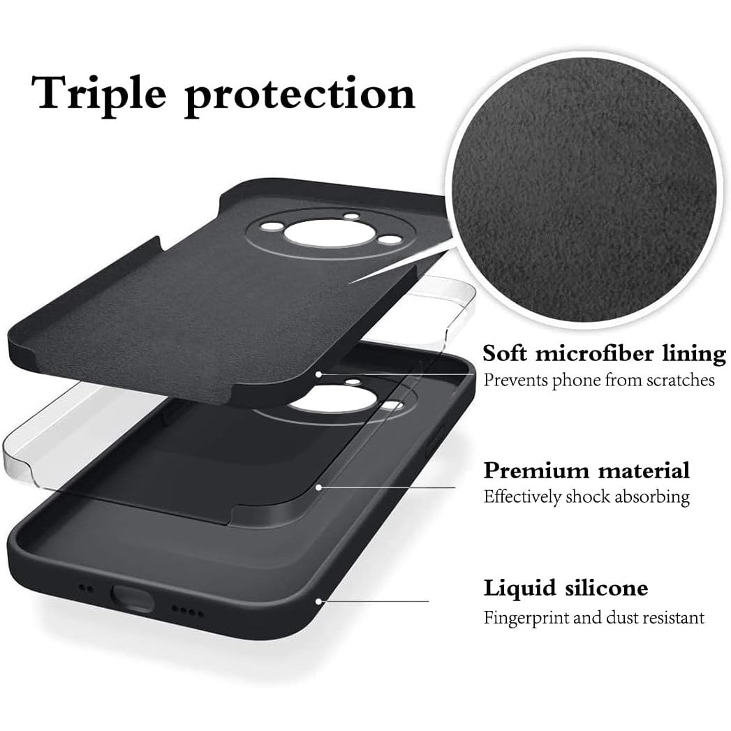 Husa de Protectie, Flippy, pentru Realme 11 Pro Plus, Liquid Silicone, cu Microfibra pe Interior, Protectie Antisoc,