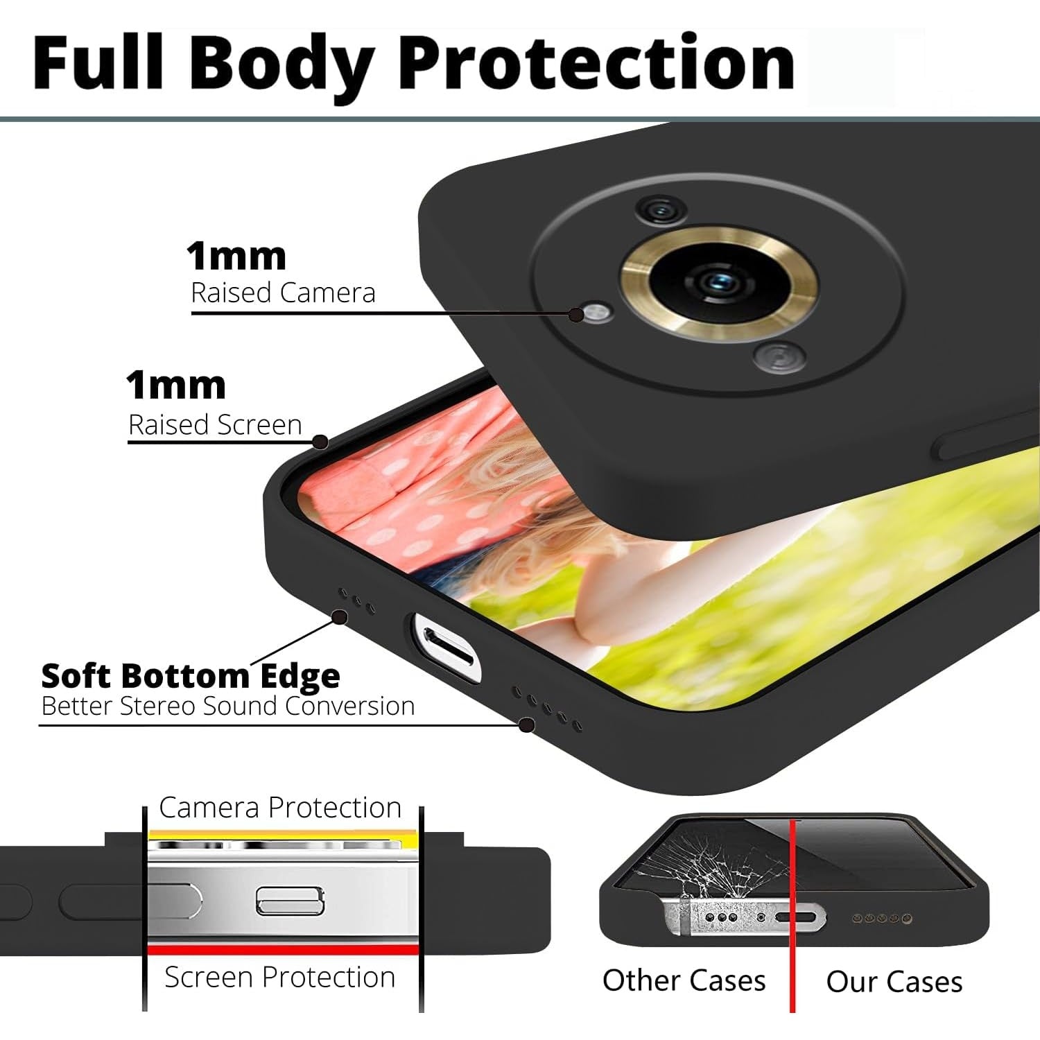 Husa de Protectie, Flippy, pentru Realme 11 Pro Plus, Liquid Silicone, cu Microfibra pe Interior, Protectie Antisoc,