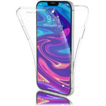 Husa de protectie Flippy® pentru Samsung A3 2016 Full Tpu 360 V2 Transparent cu margini negre
