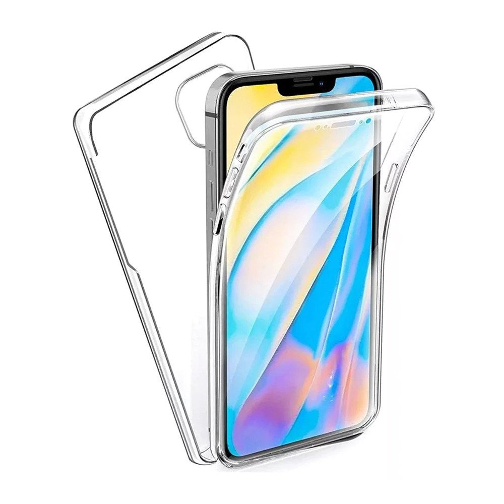 Husa de protectie Flippy® pentru Samsung A7 2017 Full Tpu 360 V2 Transparent cu margini negre