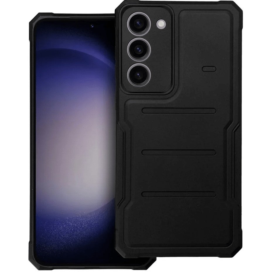 Husa de Protectie, Flippy, pentru Samsung Galaxy S10 Lite, Defender Model 1, silicon, plastic, Negru