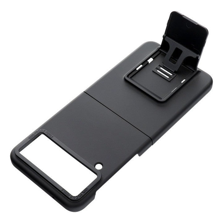 Husa de Protectie, Flippy, pentru Samsung Galaxy Z Flip 4 5G, din PC, cu Pliere Tridimensionala, Multifunctionala, Negru