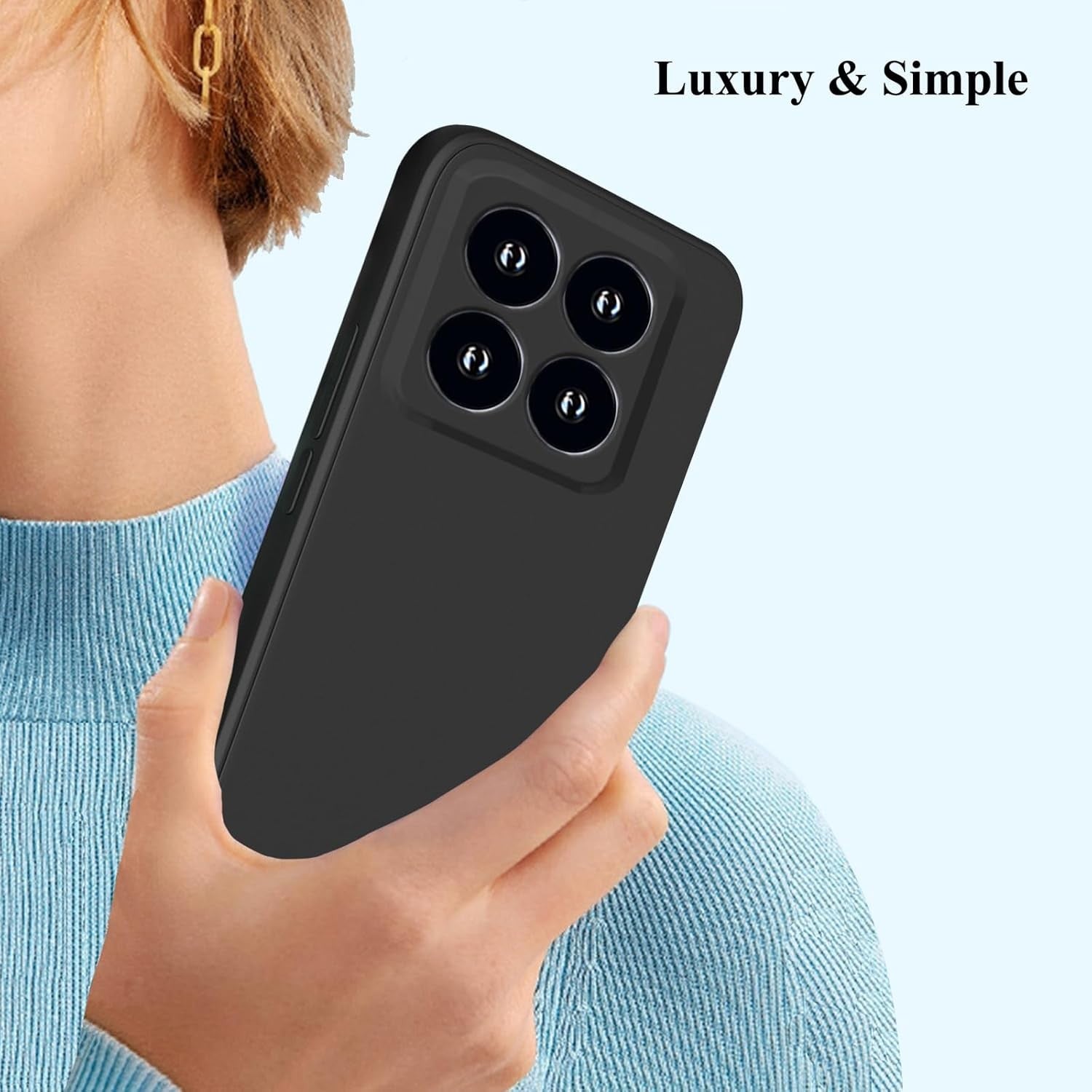 Husa de Protectie, Flippy, pentru Xiaomi 14, Liquid Silicone, cu Microfibra pe Interior, Protectie Antisoc, Compatibil
