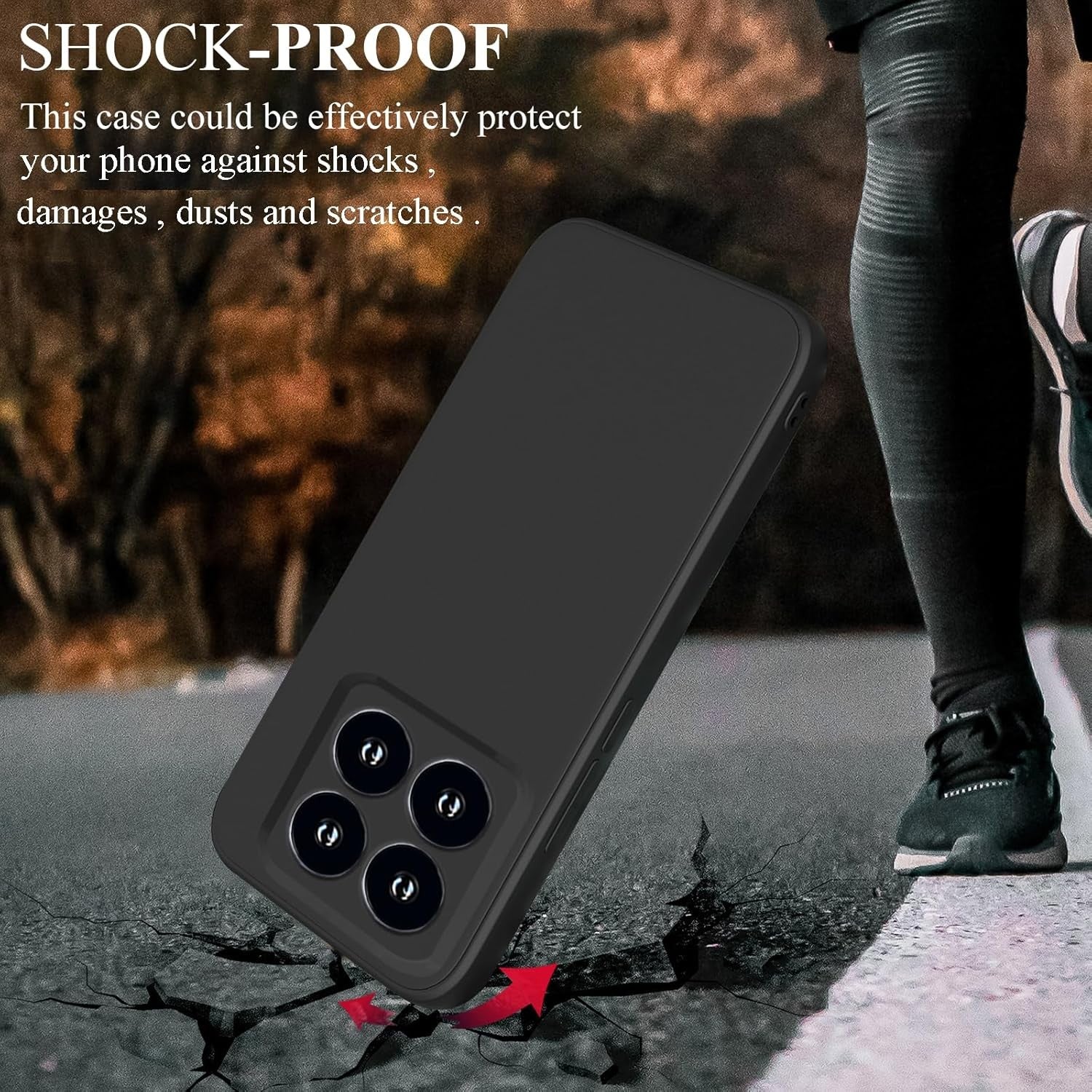 Husa de Protectie, Flippy, pentru Xiaomi 14, Liquid Silicone, cu Microfibra pe Interior, Protectie Antisoc, Compatibil