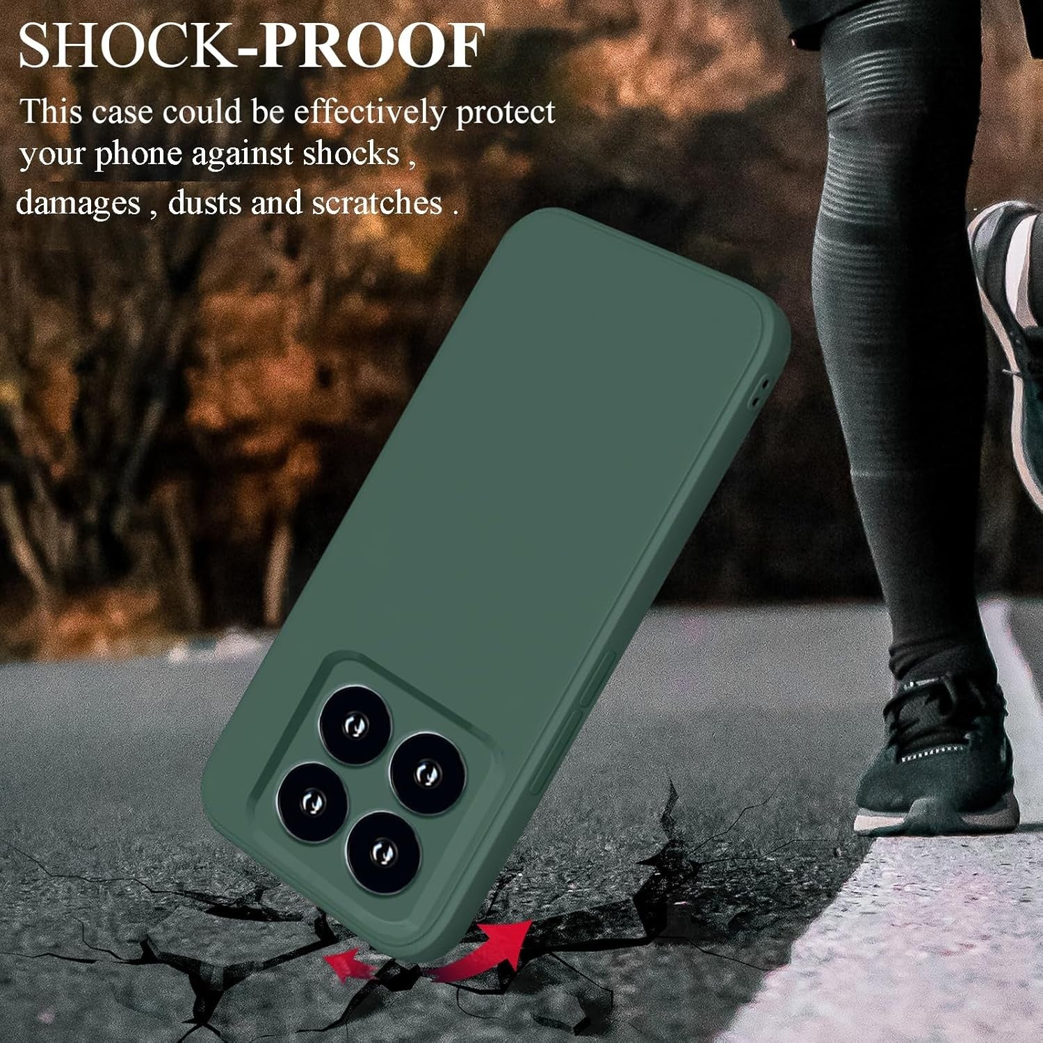 Husa de Protectie, Flippy, pentru Xiaomi 14, Liquid Silicone, cu Microfibra pe Interior, Protectie Antisoc, Compatibil
