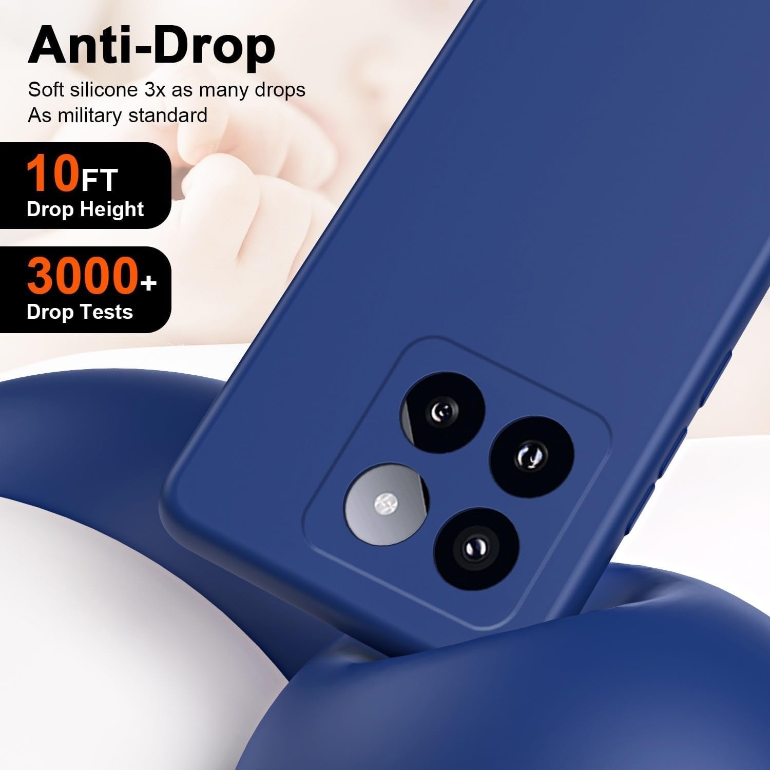 Husa de Protectie, Flippy, pentru Xiaomi 14, Liquid Silicone, cu Microfibra pe Interior, Protectie Antisoc, Compatibil