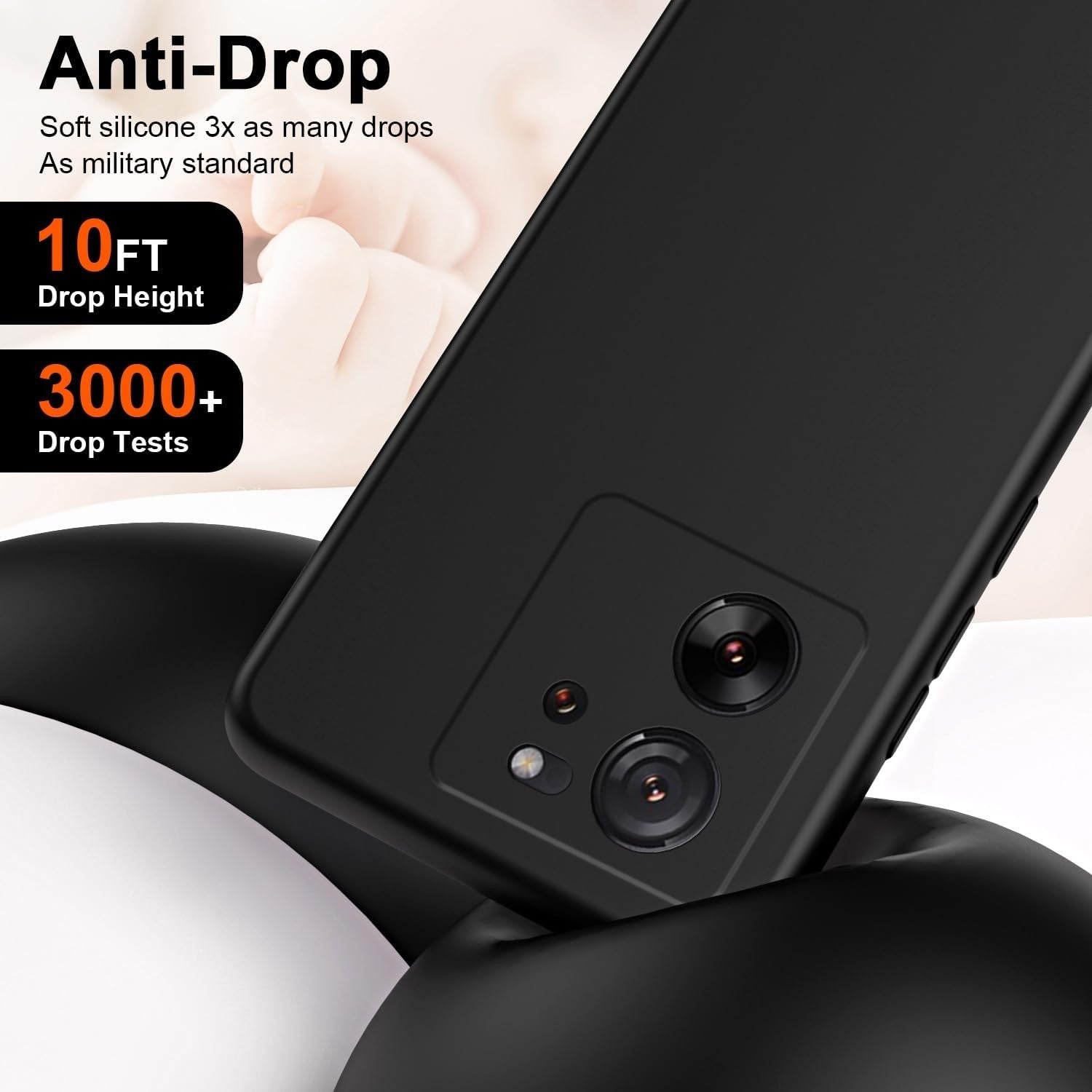 Husa de Protectie, Flippy, pentru Xiaomi Redmi 13T, Liquid Silicone, cu Microfibra pe Interior, Protectie Antisoc,