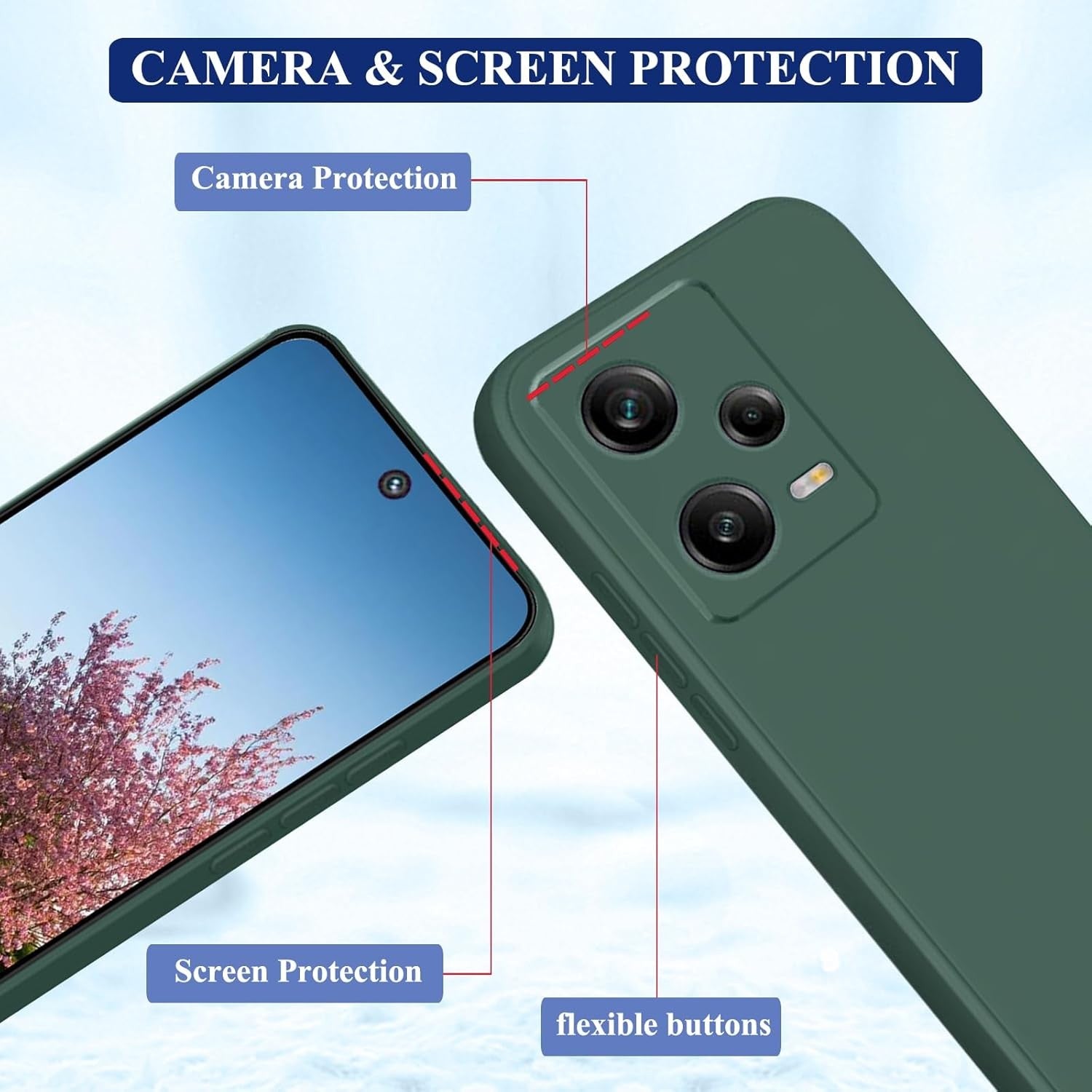 Husa de Protectie, Flippy, pentru Xiaomi Redmi Note 12 Pro 5G, Liquid Silicone, cu Microfibra pe Interior, Protectie