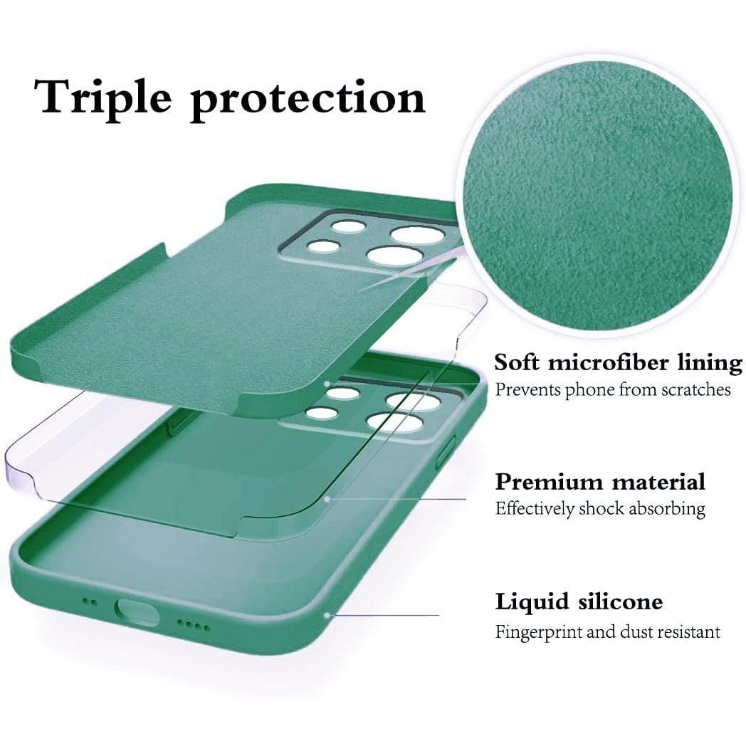 Husa de Protectie, Flippy, pentru Xiaomi Redmi Note 13 5G, Liquid Silicone, cu Microfibra pe Interior, Protectie