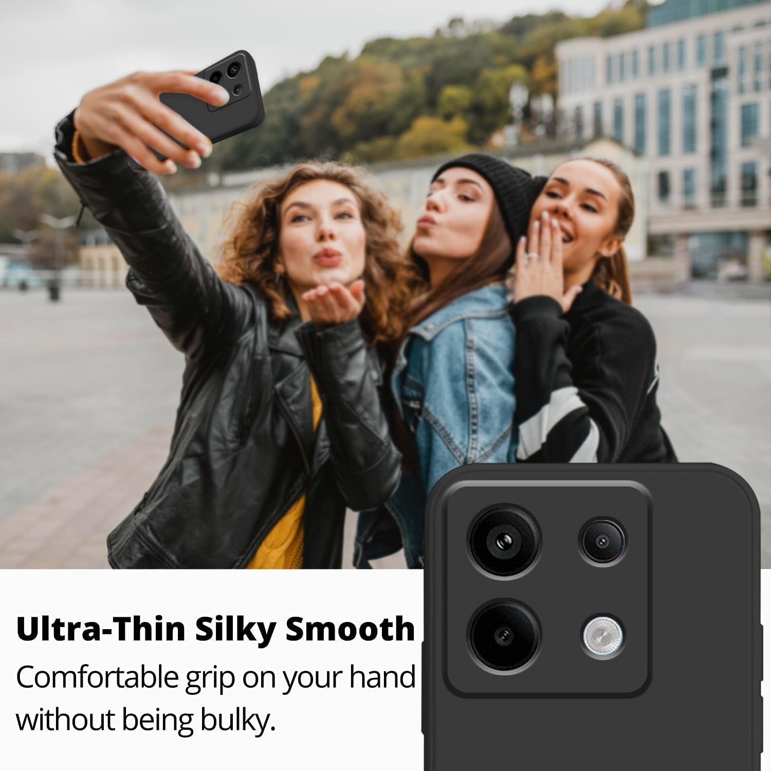 Husa de Protectie, Flippy, pentru Xiaomi Redmi Note 13 Pro 5G, Liquid Silicone, cu Microfibra pe Interior, Protectie