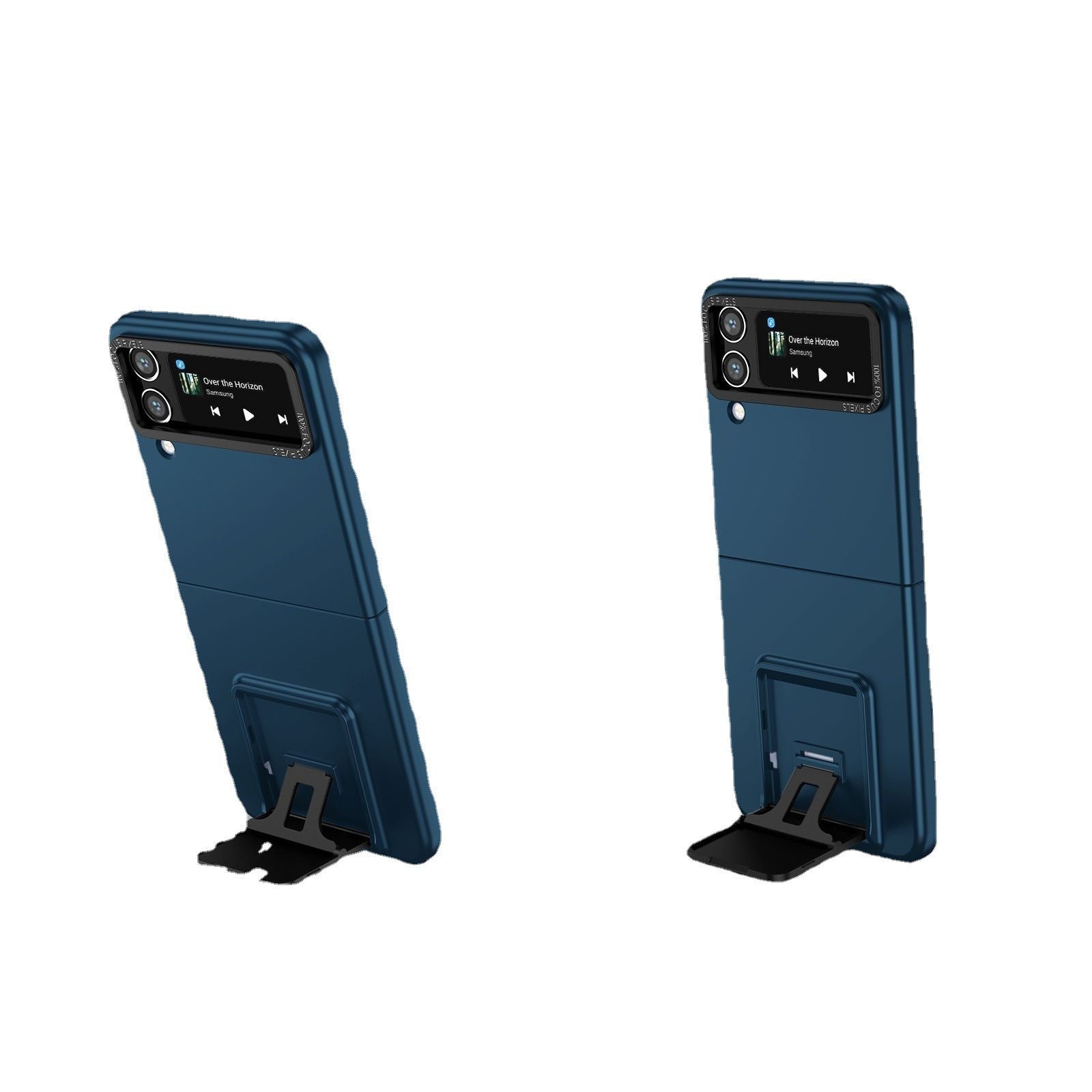 Husa de protectie Flippy, Pliere Tridimensionala, Multifunctionala, PC, pentru Samsung Galaxy Z Flip 3 , Albastru