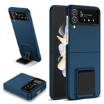 Husa de protectie Flippy, Pliere Tridimensionala, Multifunctionala, PC, pentru Samsung Galaxy Z Flip 3 , Albastru