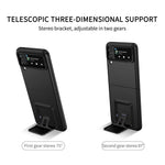 Husa de protectie Flippy, Pliere Tridimensionala, Multifunctionala, PC, pentru Samsung Galaxy Z Flip 3 , Negru