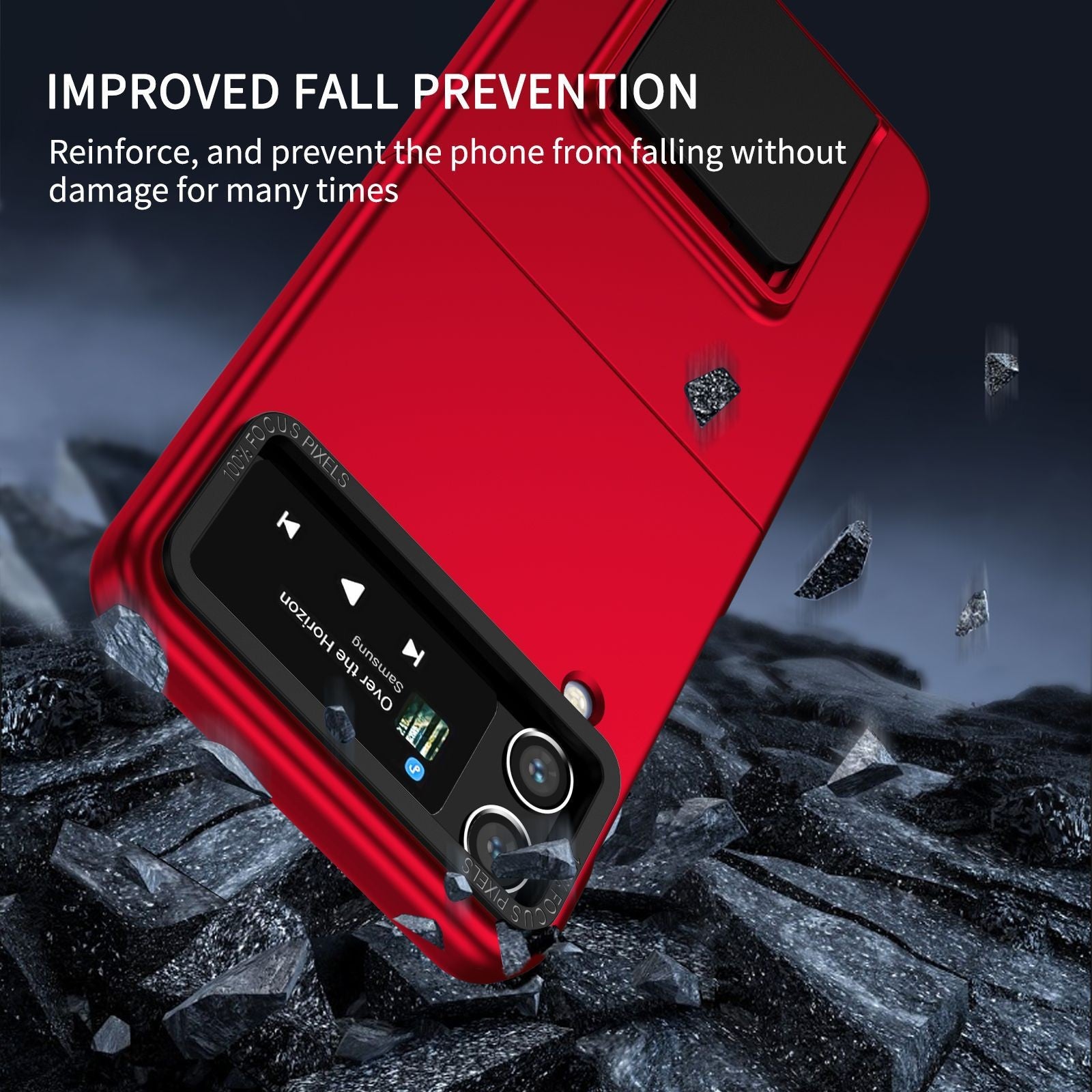 Husa de protectie Flippy, Pliere Tridimensionala, Multifunctionala, PC, pentru Samsung Galaxy Z Flip 4 / Z Flip 4 5G ,