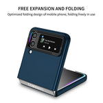 Husa de Protectie, Flippy, pentru Samsung Galaxy Z Flip 5, din PC, cu Pliere Tridimensionala, Multifunctionala, Albastra