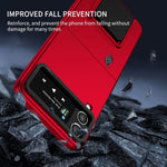 Husa de Protectie, Flippy, pentru Samsung Galaxy Z Flip 5, din PC, cu Pliere Tridimensionala, Multifunctionala, Rosie