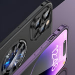 Husa de Protectie MagSafe Compatibila cu iPhone 15 Pro Max, Flippy, Carcasa din Metal, Incarcare Wireless, Acoperire