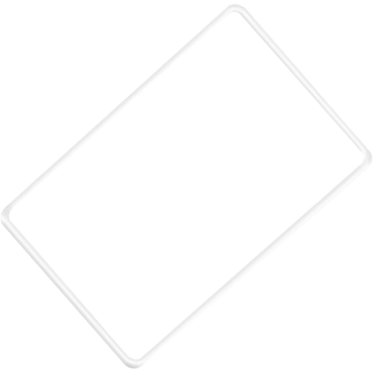 Husa de Protectie Margini Ecran Frontal Tesla, Flipp, Compatibil cu Tesla Model 3/Y, din TPE, Alb