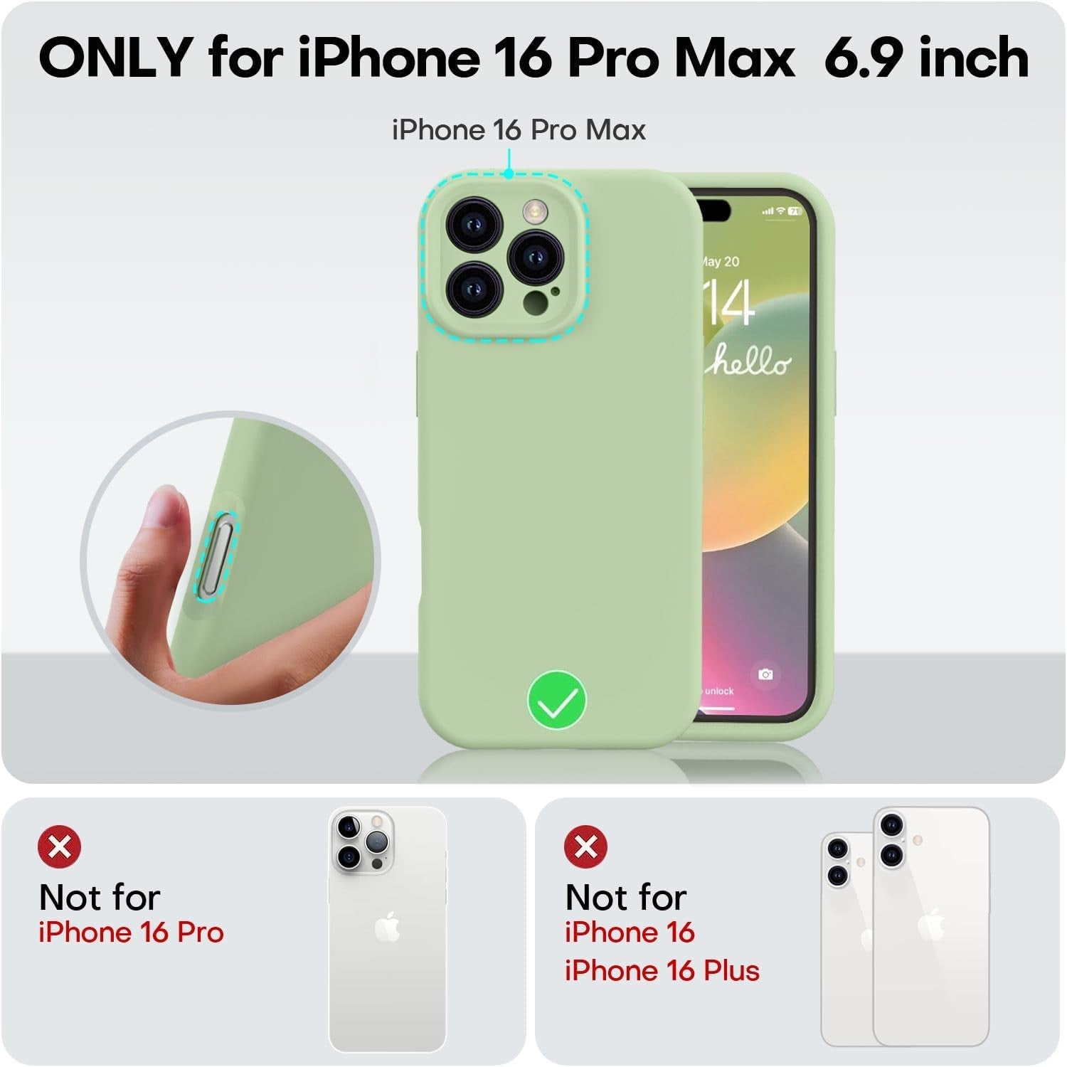 Husa de Protectie Matte TPU, Flippy, pentru Apple iPhone 16 Pro Max, Protectie Camera, Antisoc, Antizgariere,