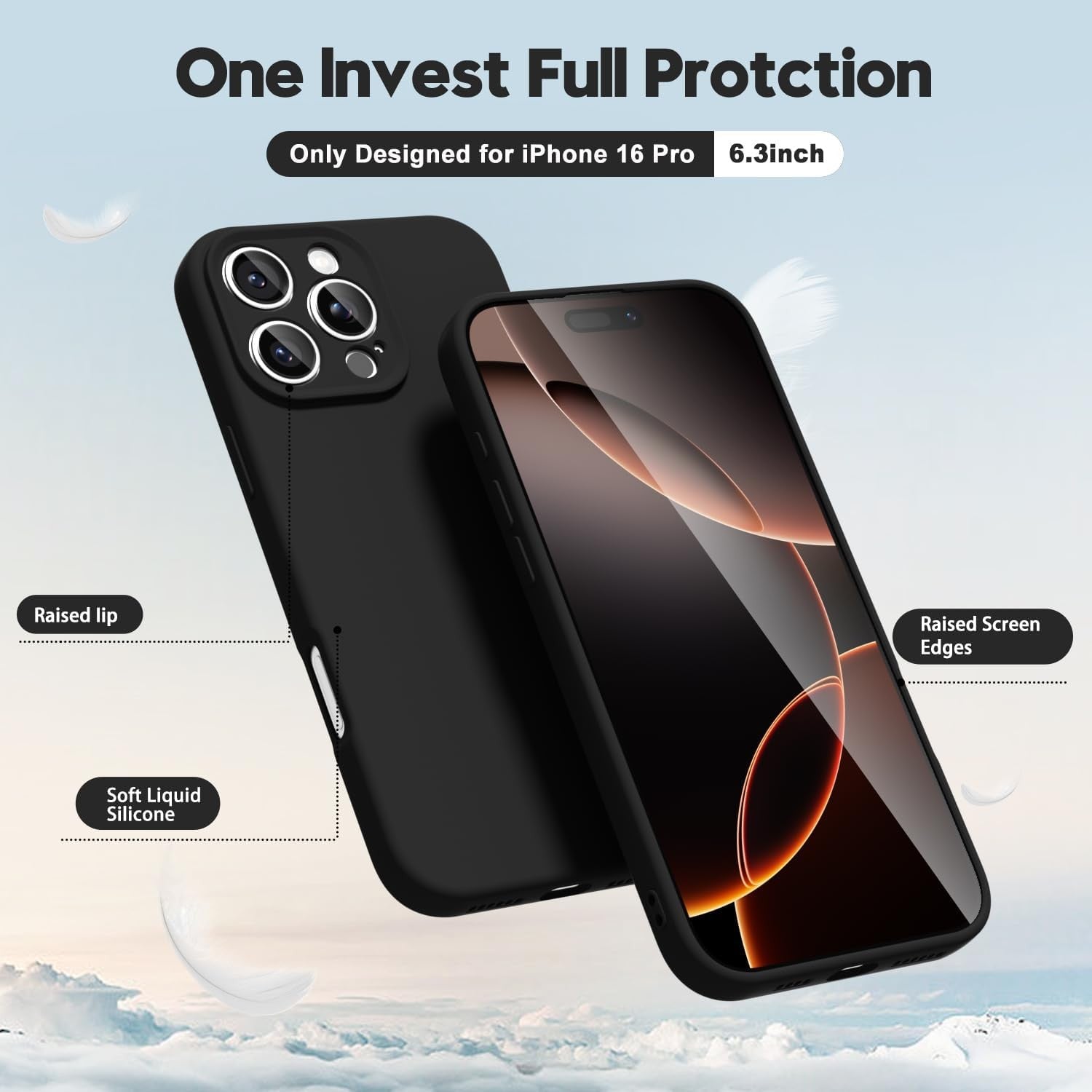 Husa de Protectie Matte TPU, Flippy, pentru Apple iPhone 16 Pro, Protectie Camera, Antisoc, Antizgariere,