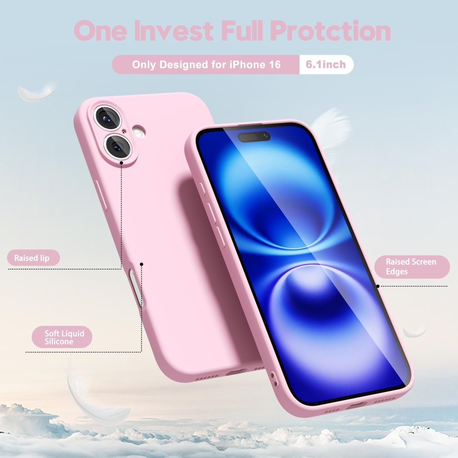 Husa de Protectie Matte TPU, Flippy, pentru Apple iPhone 16, Protectie Camera, Antisoc, Antizgariere, Antialunecare,