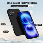 Husa de Protectie Matte TPU, Flippy, pentru Apple iPhone 16, Protectie Camera, Antisoc, Antizgariere, Antialunecare,