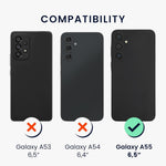 Husa de Protectie Matte TPU, Flippy, pentru Samsung Galaxy A55 5G, Protectie Camera, Antisoc, Antizgariere,