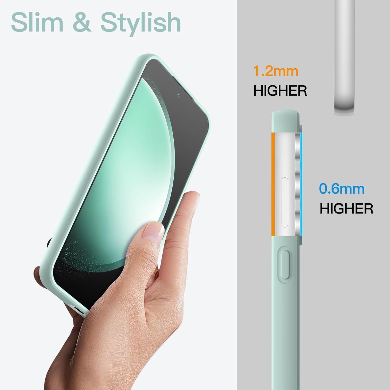 Husa de Protectie Matte TPU, Flippy, pentru Samsung Galaxy S23 FE 5G, Protectie Camera, Antisoc, Antizgariere,