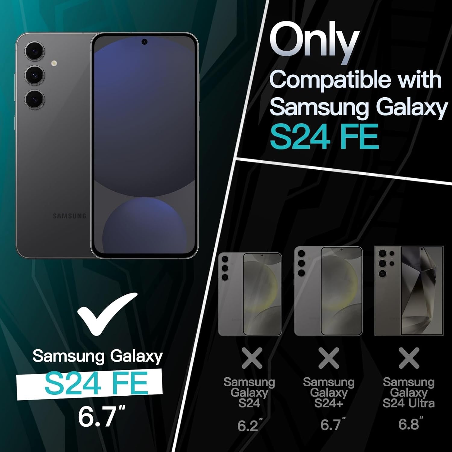 Husa de Protectie Matte TPU, Flippy, pentru Samsung Galaxy S24 FE, Protectie Camera, Antisoc, Antizgariere,