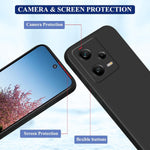 Husa de Protectie Matte TPU, Flippy, pentru Xiaomi Redmi 12 Pro, Protectie Camera, Antisoc, Antizgariere,
