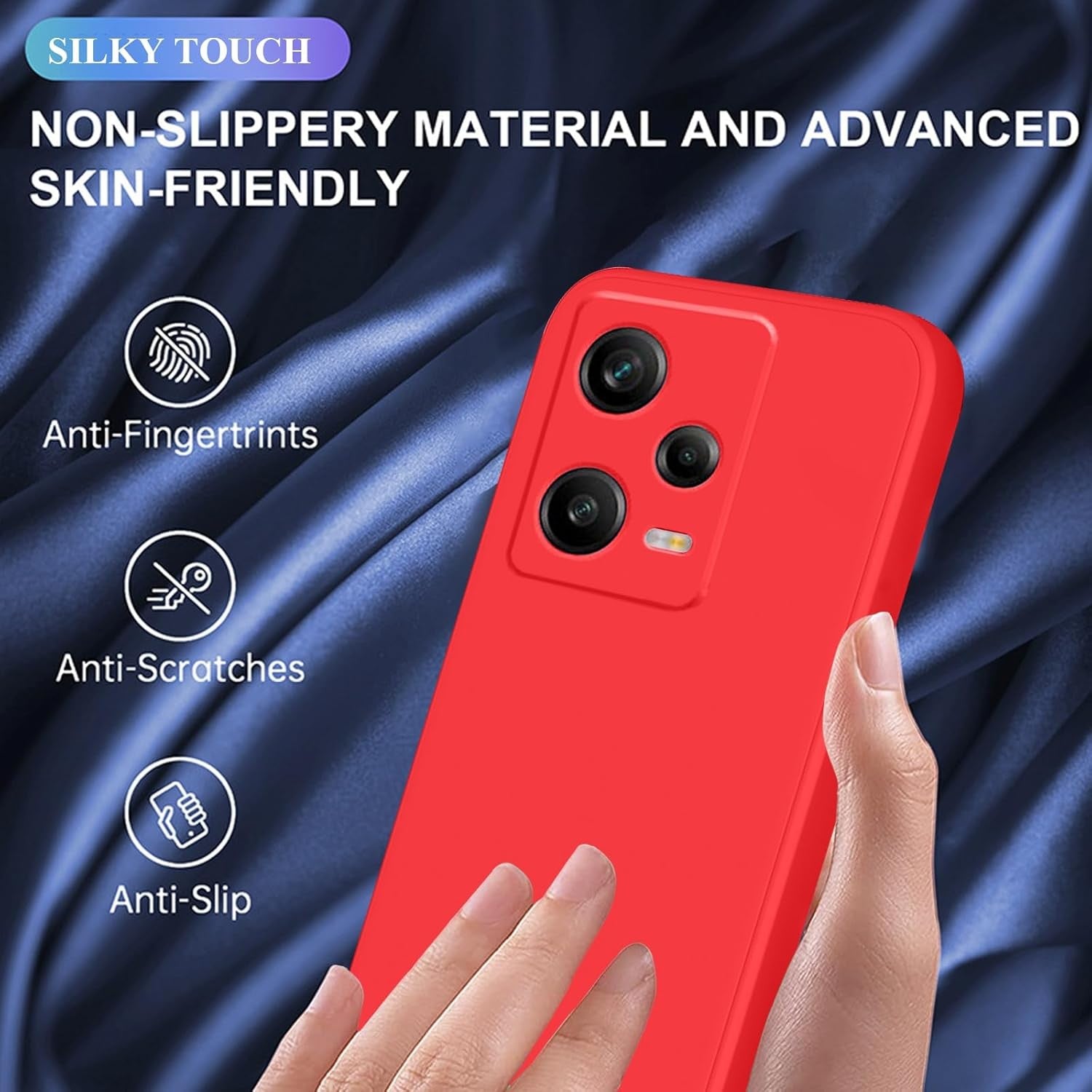 Husa de Protectie Matte TPU, Flippy, pentru Xiaomi Redmi 12 Pro, Protectie Camera, Antisoc, Antizgariere,