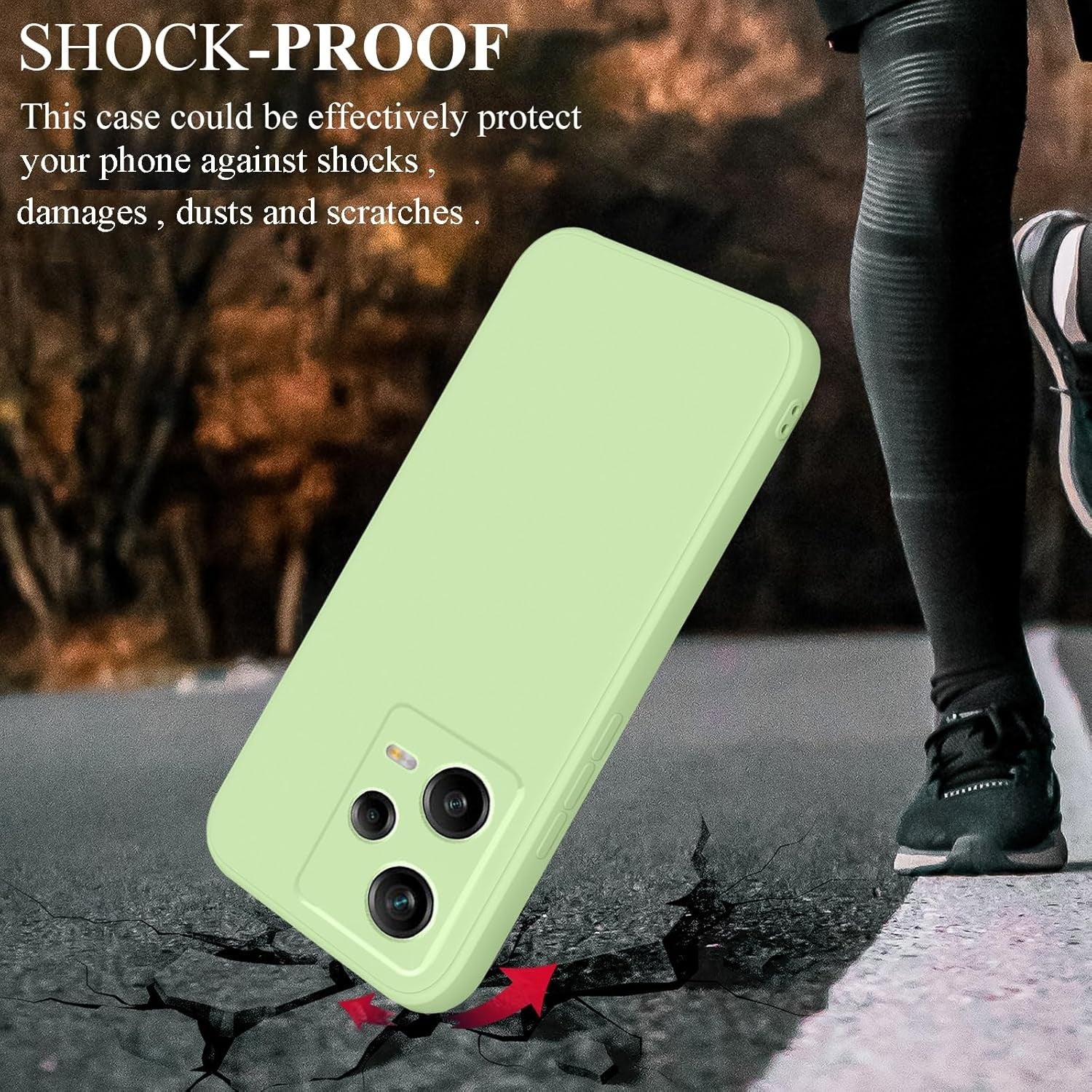 Husa de Protectie Matte TPU, Flippy, pentru Xiaomi Redmi 12 Pro, Protectie Camera, Antisoc, Antizgariere,
