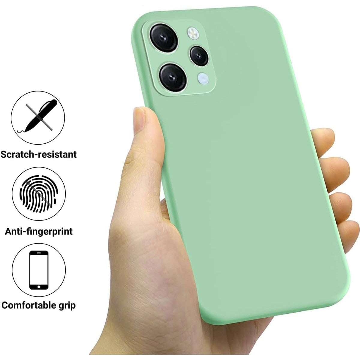 Husa de Protectie Matte TPU, Flippy, pentru Xiaomi Redmi 12, Protectie Camera, Antisoc, Antizgariere, Antialunecare,