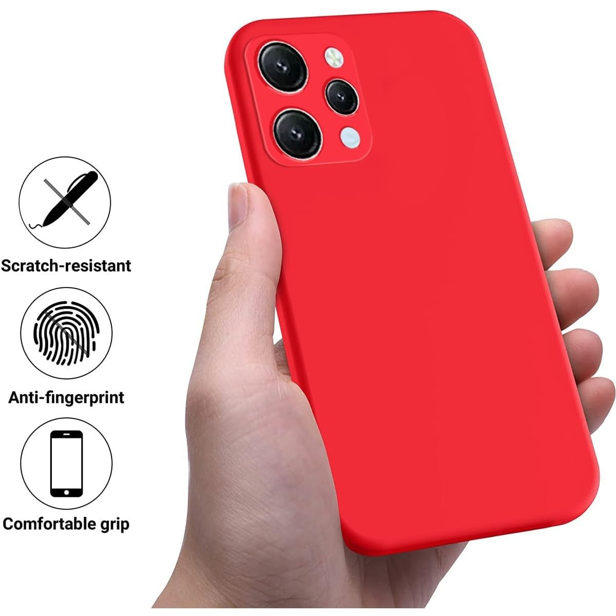 Husa de Protectie Matte TPU, Flippy, pentru Xiaomi Redmi 12 Pro, Protectie Camera, Antisoc, Antizgariere,