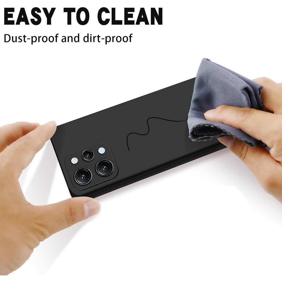 Husa de Protectie Matte TPU, Flippy, pentru Xiaomi Redmi 12 Pro, Protectie Camera, Antisoc, Antizgariere,