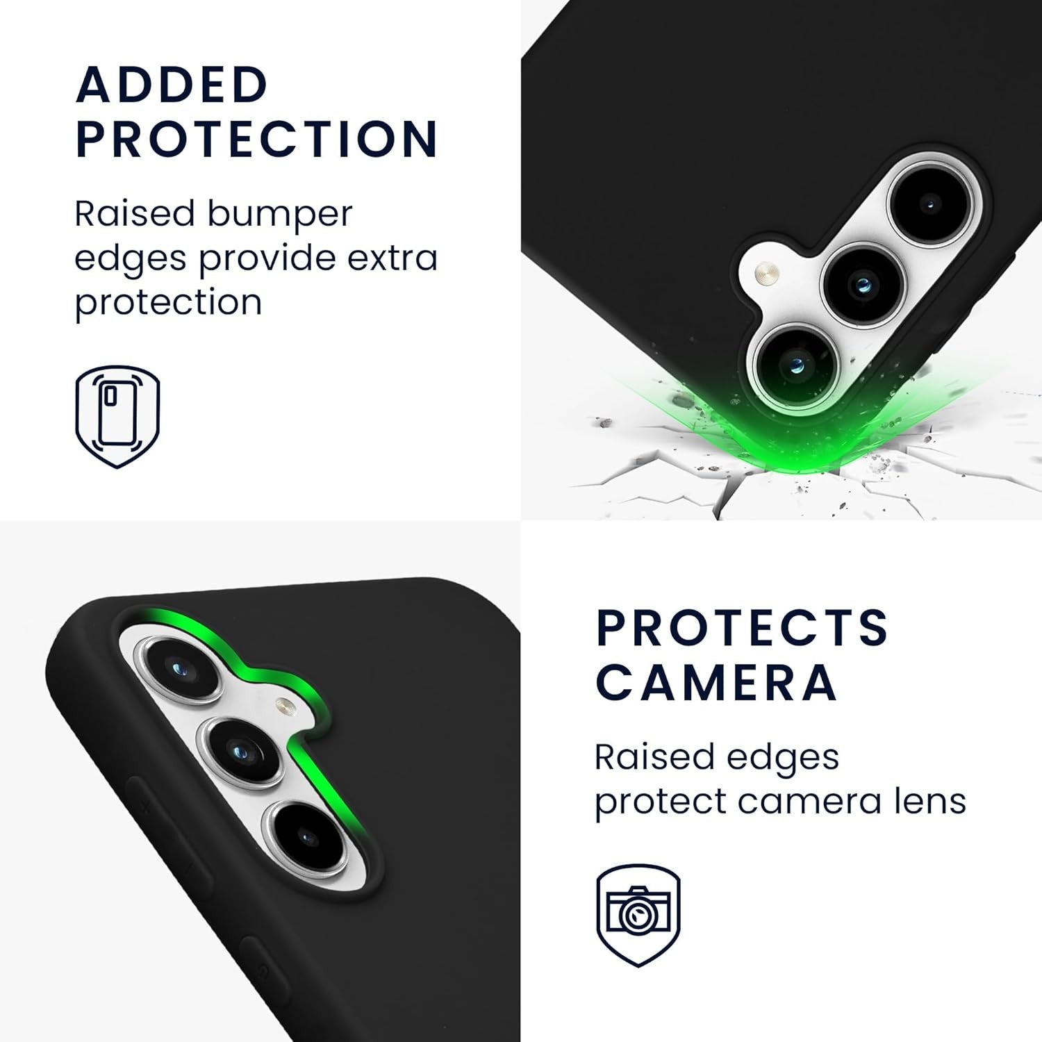 Husa de Protectie Matte TPU, Flippy, pentru Xiaomi Redmi 13C, Protectie Camera, Antisoc, Antizgariere, Antialunecare,