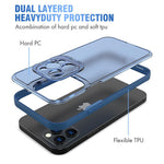 Husa de Protectie, Flippy, Bracket Series, pentru Apple iPhone 14 Plus, cu Suport si Protectie Camera, Albastru