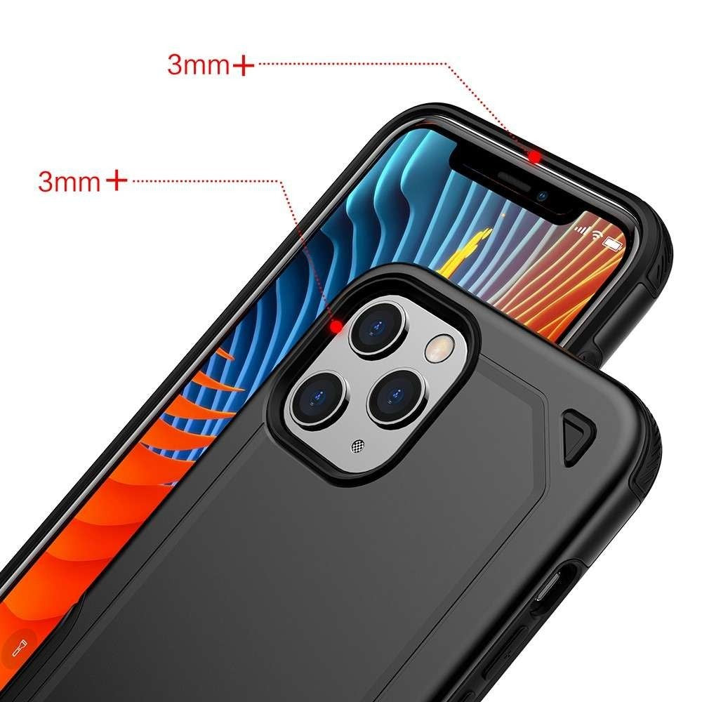 Husa de protectie Flippy pentru Apple iPhone SE 2020 Defender Model 2, Negru