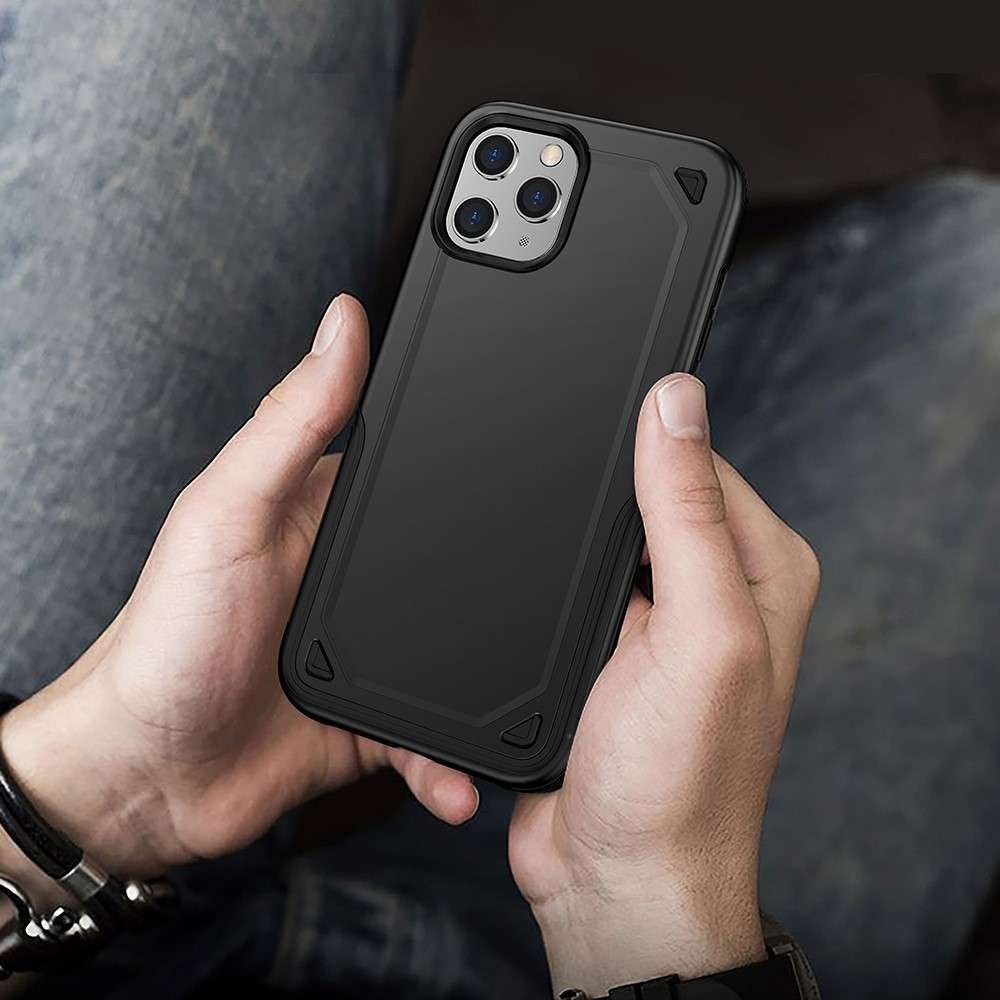Husa de protectie Flippy pentru Apple iPhone SE 2020 Defender Model 2, Negru